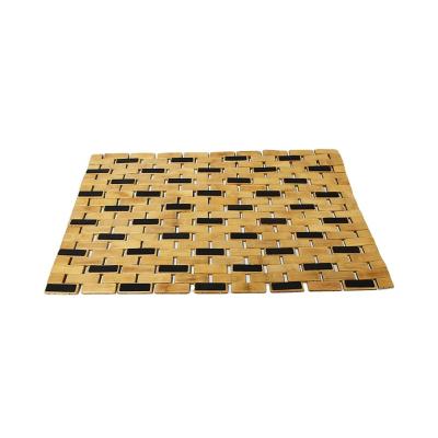 China Good Price Sustainable Hot Selling Bamboo Non Slip Bath Mats 40x60cm / 50x70cm Biodegradable Bamboo Flooring Mat Bathroom for sale