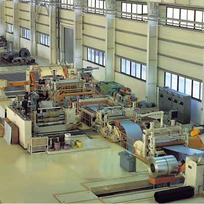 China 28 T Coil Weight Steel Coil Slitting Line with Uncoiling Leveling Shearing Machine for sale