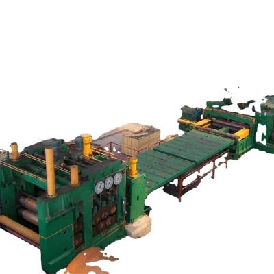 China Video Outgoing Inspection Provided Steel Coil Flattening Leveling Rewind Coil Machine for sale