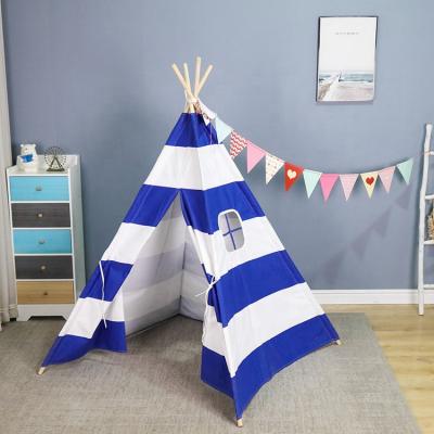 China Soft Outdoor Camping Toy Foldable Kids Play Teepee Kids Tent With Floor Mat for sale