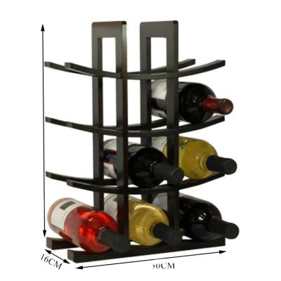 China Sustainable Custom Solid Wood Stackable Wine Bottle Storage Display Rack for sale