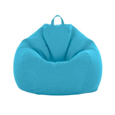 China Cotton Fabric Foldable Custom Comfortable Lazy Giant Bean Bag Chair Sofa For Adult Kids for sale