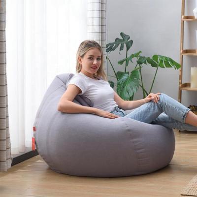 China (Other) Wholesale Custom Adjustable Cotton Fabric Comfortable Foam Filled Bean Bag Chair for sale