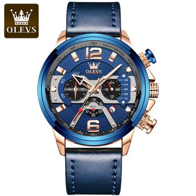 China Olevs 9915 Relojes-hombr Al Por Mayor Casual Wrist Chronograph Men's Watch Custom Made Quartz Chronograph Fashion Man Watch for sale