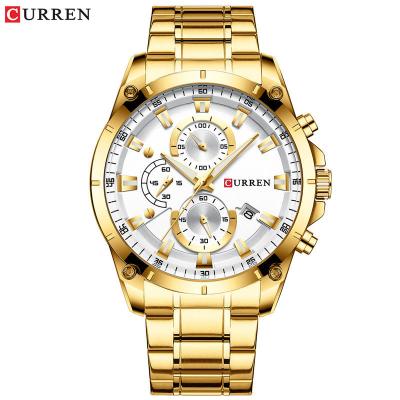 China Brand CURREN 8360 Men's Reloj Hombres Clock 2022 Chronograph Wristwatch Fashion Sport Luxury Business Top Causal Watch Male Clock for sale