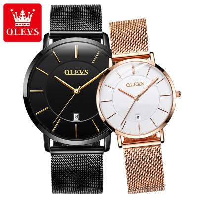 China Fashion Design Auto Date Dial Dress Lady Female Minimalist Men's Great Watch Gift Set Waterproof Wristwatches For Couples Relogio Masculino for sale