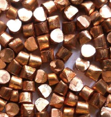 China 8.9 G/Cm3 Density Copper Shot 0.3mm - 3.0mm Refined By Drawing For Surface Treatments for sale