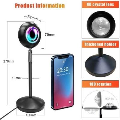 China Modern Hot Sale 16 Colors Amazon UFO App Control Rainbow Sunset Aluminum Remote Lamp for sale