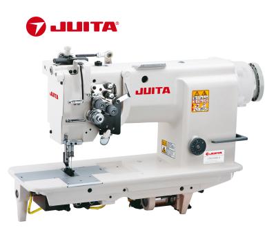 China Garment Shops JUITA High Speed ​​Double Needle Lockstiitch Sewing Machine With Split Needle Bar for sale