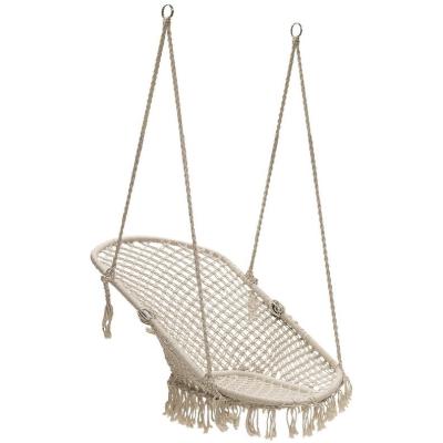 China Durable Hanging Swing Lounge Chair Macrame Swing Patio Deck Yard Indoor Outdoor Home Garden for sale