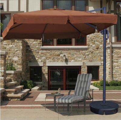 China Outdoor Furniture 9' Hanging Umbrella 2.7M Banana Umbrella Patio Steel Offset Patio for sale