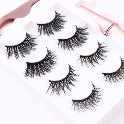 China 2020 New Arrival Natural Long Customize 8D False Lashes Partner Set Glue Free Magnetic Eyelashes for sale