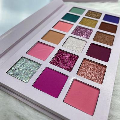 China Waterproof 18 Colors Shimmer Eyeshadow Palette Cruelty To Release No Logo Eyeshadow High Pigmented Matte Makeup for sale