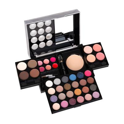 China Waterproof Ready To Ship Full Cosmetic Case Professional Makeup Palette Blusher Eyeshadow Lipstick Palette Travel Set Wholesale for sale