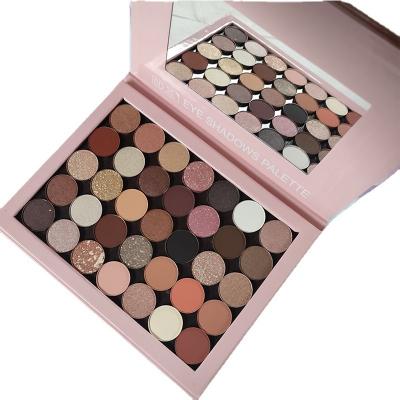 China Low MOQ COLOR Makeup Shimmer Eyeshadow Long Lasting Waterproof Cosmetic Palette Waterproof 35 for sale