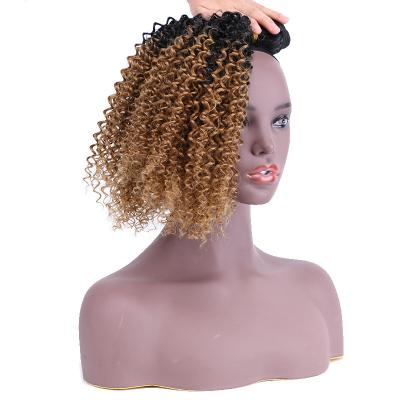 China Hot Selling Silky Straight Wave Kinky Curly Hair Weaving Machine Double Weft Synthetic Hair Bundle for sale