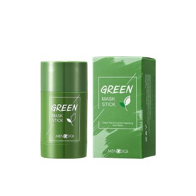 China Packing Ready To Ship Detox Blackhead Oil Control Organic Facial Cleansing Green Tea Purifying Clay Stick Face Mask for sale