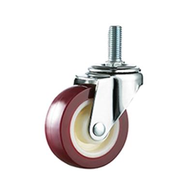 China 2 Inch Threaded Rod Chinese Single Bearing PU Bearing Wheel for sale