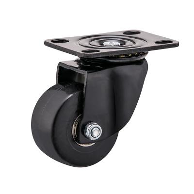 China PIVOT 50mm Diameter Full Swivel Plate High Capacity Top Injection Modified Nylon Caster Wheels for sale