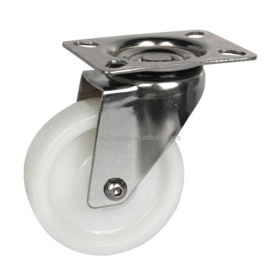 China PIVOT Stainless Steel Swivel Caster Wheel Plastic Rim Nylon, Steel Material for sale