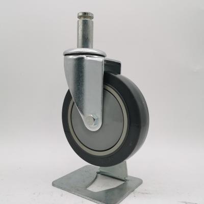 China 3,4,5 Inch Chinese Threaded Stem Environmental Medical Style TPR Caster And Wheel à venda