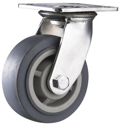 China Hotels Caster Wheels 200mm Double Ball Bearing Industrial Heavy Duty Rubber Hot Product 2019 A Variety Of Colors 250-450kgs No Service - à venda