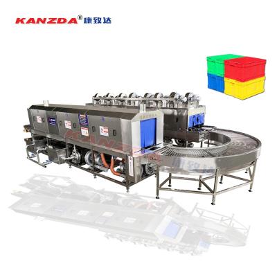 China Factory Large Plastic Box Washing And Drying Washing Machine For Basket Tray Box Pallet for sale