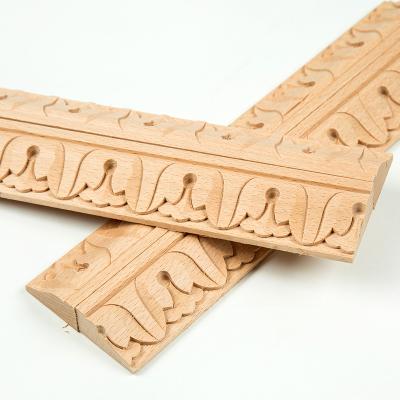 China European Chinese style solid wood moldings hollow ornamental solid wood moldings make to order for sale