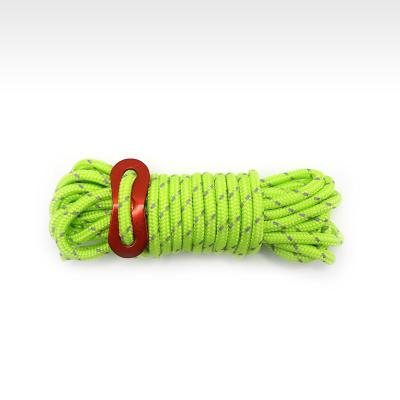 China 4mm Thick Reflective Rope Set for Outdoor Activities Windproof Ground Nail Tent & Luminous Umbrella Rope for Climbing & Pulling <1L for sale