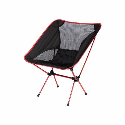 China Japanese Outdoor folding chair 600D Oxford cloth 7075 aluminum alloy ultra light outdoor camping and picnic moon chair for sale