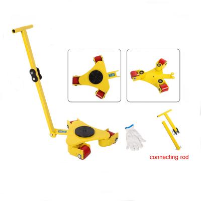 China Durable Loading Roller Skates Tank Equipment Trolley Machine 6ton Moving Cargo Trolley for sale
