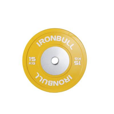 China Commercial High Quality Rubber Weight Dish Barbell Weight Pit Gym Use Bumper Plates for sale