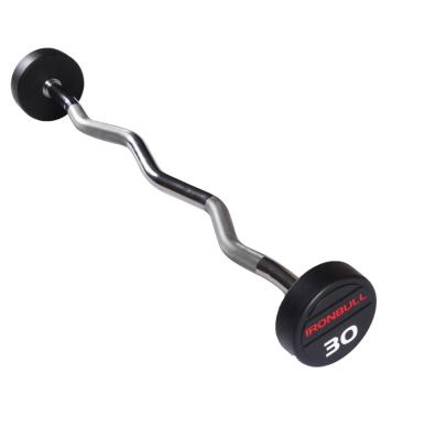 China Professional Home Use Fixed Loop Rubber Barbell with IRON BULL for sale