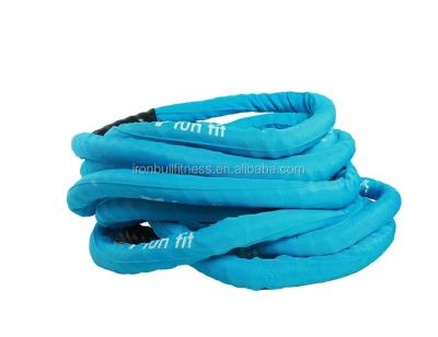 China Fitness Center Customize 25mm 38mm 50mm Nylon Training Battle Rope With Coated for sale