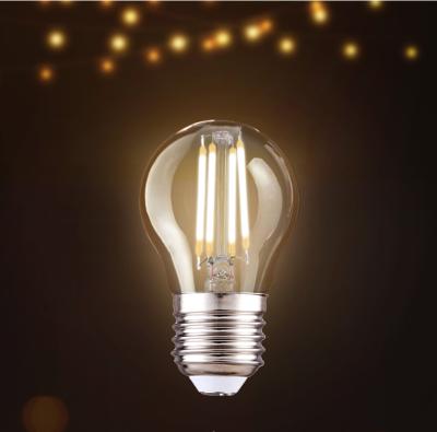 China G45 bulb lights item type and CE certification residential 4W 6W 8W E27 E26 B22 led filament lamp for sale