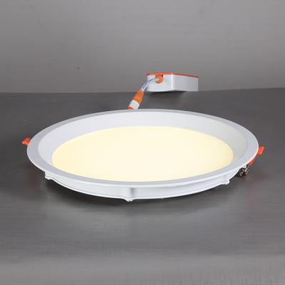 China Home Indoor 100lm/w 10w WW NW CW Hotel Round LED Panel Ceiling Recessed Pin Lights for sale