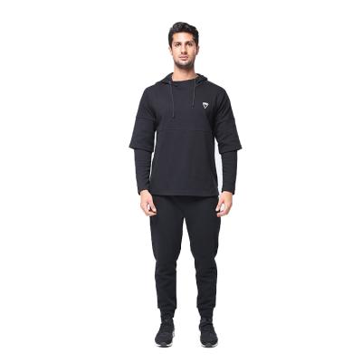 China High Quality Coupling Anti-UV Split Bottom Multiple Cut Sew Men's Sports Tracksuit Hoodie Transhorizon Men In Two Piece Panel Sleeve for sale