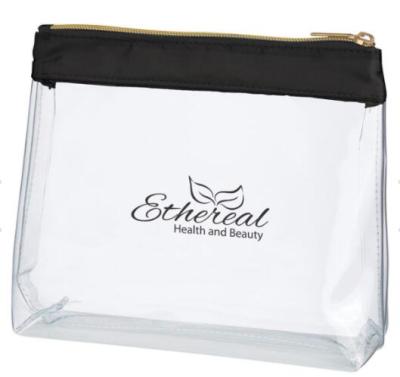 China PVC Satin Clear Cosmetic Bag for sale