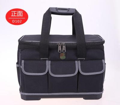 China Large Capacity Wear-resistant Woodworking Canvas Electrician Tool Bag Male Multifunctional Thickened Durable Portable Bag for sale