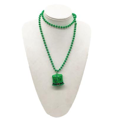 China Flashing 2022 New Arrivals St Patricks Day Accessories LED Fast Flashing Collar Necklaces For Kids Toys for sale