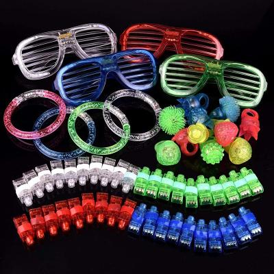 China Holiday Decorations Wholesale Custom LED Light Up Colorful Toys LED Wristband Finger Lights For Party Supplies for sale