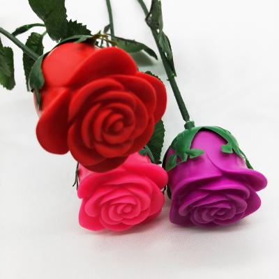 China 2021 Valentines Day LED Gifts Artificial Flower Flashing Flashing Rose Flowers Party Decoration for sale