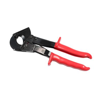 China JK-240 Carbon Steel Hot Hand Ratchet Wire Pliers 260mm Industrial Mechanical Ratchet Cable Cutter for sale