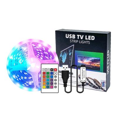 China Hot Sale 2M 5V RGB Bluetooth Control Home Strip Light Led TV Backlight Kit With SMD 5050 Smart Led Strip Light for sale