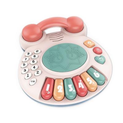 China Baby Piano Musical Educational Drum Toy Early Learning Phone Toy HN836354 for sale