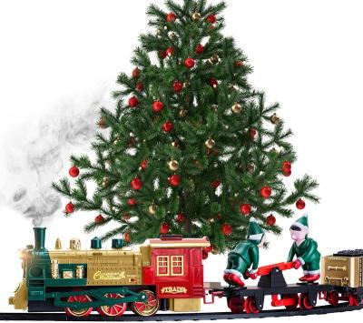 China Slot Toy Christmas Train Set for Under the Tree with Lights, & Sounds - Holiday Train Around the Christmas Tree w/Large Tracks HN832135 for sale