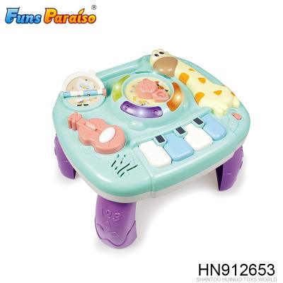 China Early education early learning baby activity table game carryover baby learning table toy piano HN912653 for sale