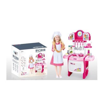 China Amazon Hot Selling Plastic Pretend Play Toys Kitchen Set Cooking Toys For Children HN864939 for sale