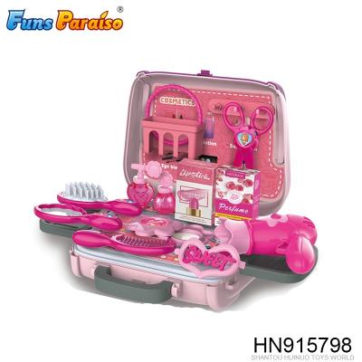 China Pretend Play House Toys 3 in 1 Handbag Plastic Girl Beauty Play House Toy HN915798 for sale