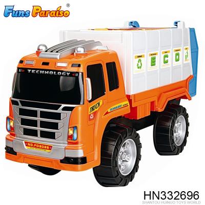 China Wholesale Plastic Christmas Gift Free Wheel Garbage Truck Toy For Kids HN332696 for sale